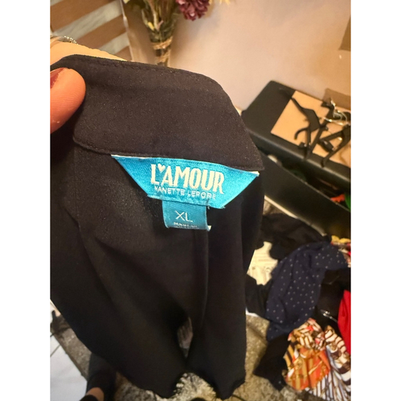 Women's L'Amour Nanette Lepore Cardigan, XL, Black - Picture 2 of 5